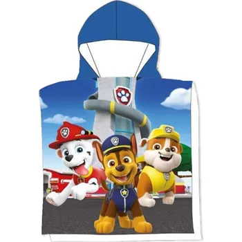 MLC • Chlapecké plážové pončo - osuška s kapucí Tlapková patrola - Paw Patrol - 100% bavlna - 55 x 110 cm