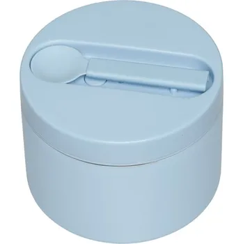 Úložný box Design Letters, Termobox na svačinu To Go s lžičkou malý jasno modrý 2 díly - Formadore