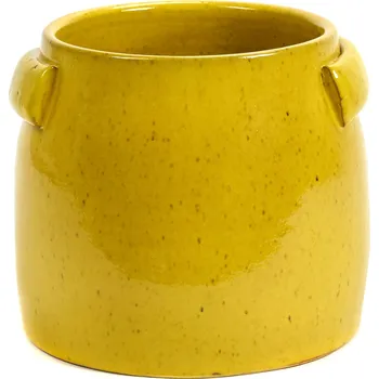 Květináč Serax, Obal na květináč Serax, 22 cm, žlutý - Formadore