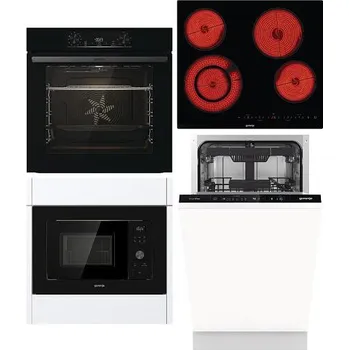 Set domácích spotřebičů Gorenje BO6735E02BK + Mikrovlnná trouba Gorenje BM201AG1BG + Sklokeramická varná deska Gorenje ECT642BCSCE + Myčka Gorenje GV561D10 PowerDrive + DOPRAVA ZDARMA