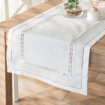 Stolování Ubrus - běhoun na stůl SELVIA s krajkou 38x160 cm Mybesthome