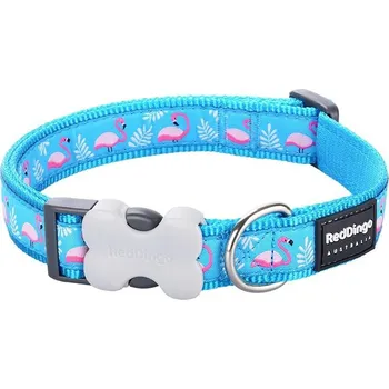 Obojek pro psa Obojek Red Dingo Flamingo Turquoise Velikost: 20-32cm/12mm