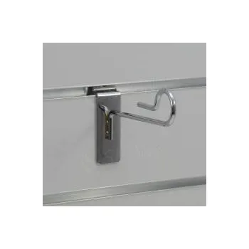 Prodejní regál SLAT hák / háček Bijou, délka 120 mm, chrom