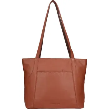 Kabelka Kožená dámská kabelka přes rameno SendiDesign Marta - koňak