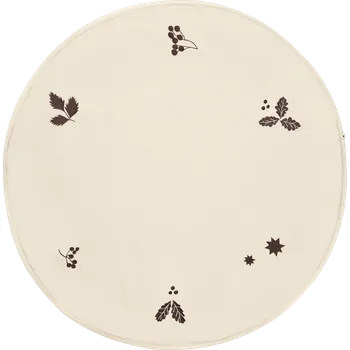 Vánoční dekorace Ferm Living, Podložka pod vánoční stromek Oak Christmas Tree, kulatá, 120 x 120 cm, světlá - Formadore