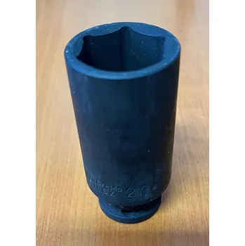 TONA Hlavice 1/2" 6hranná metrická prodloužená 27mm, kovaná (Výprodej - skladem 1 ks)