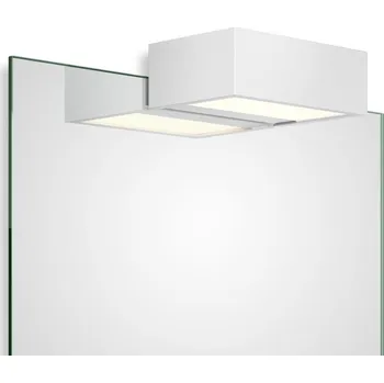 Nástěnné svítidlo Decor Walther, Světlo nad zrcadlo Box Clip On LED 2700K 15 cm bílé matné - Formadore