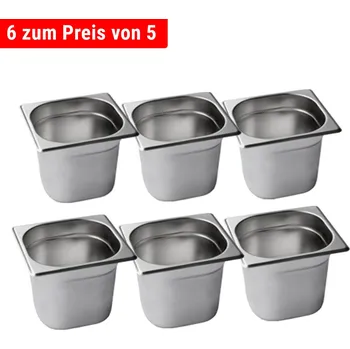 Dóza na potraviny G.Gastro Nerezová GN nádoba 1/6 - hloubka: 200 mm