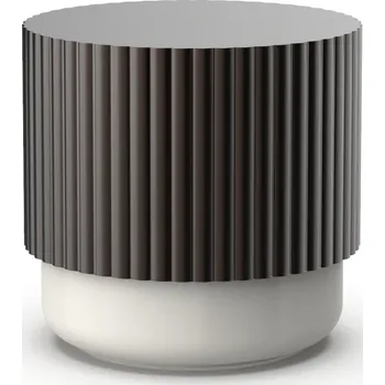 Úložný box Decor Walther, Koupelnová dóza Of Line s hnědým víčkem 10 cm krémová - Formadore