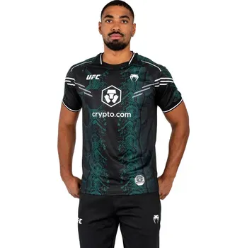Sportovní oblečení UFC Adrenaline By Venum Authentic Fight Night Pánský Dres - Emerald Edition - Green/Black Velikost: XL