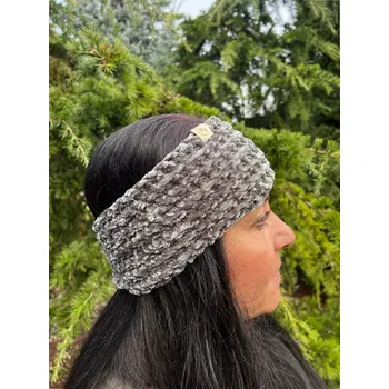 Čelenka RV studio Louny s.r.o. Háčkovaná čelenka - Šedá Motiv: Motiv 2