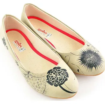 Dámské baleríny Goby Creme/ Schwarz 4696532 42