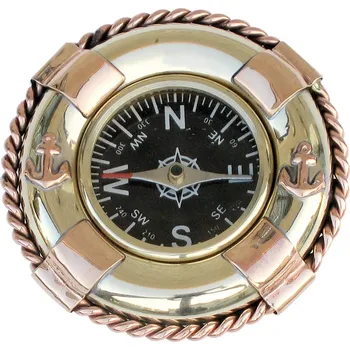 SEA Club Kompas - záchranný pás, mosaz/měď, Ø: 6,5cm