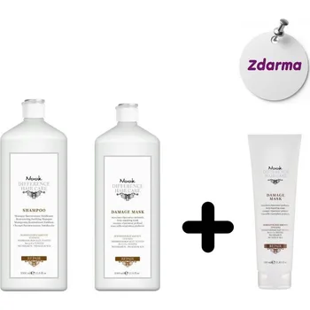 Vlasová regenerace AKCE NOOK Repair šampon 1000 ml a Repair Demage maska 1000 ml + Repair Demage maska 300 ml ZDARMA