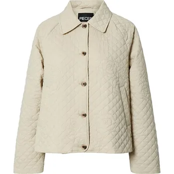 Dámská móda Bunda Pieces Creme 3924323 M