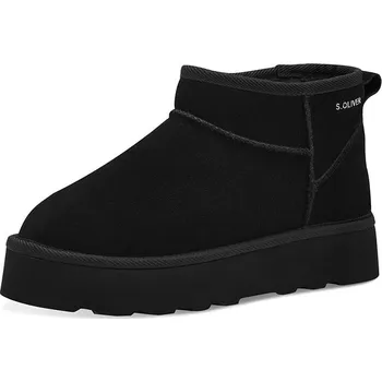 Dámské kozačky Boty s.Oliver Schwarz 8936085 37