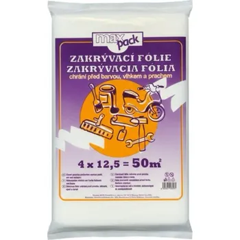 Maxpack Zakrývací folie transparentní malířská 4 x 12,5 m / 5 μm
