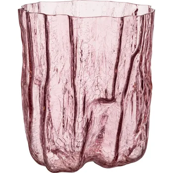 Váza Kosta Boda, Váza Crackle křišťálová 27 cm růžová - Formadore