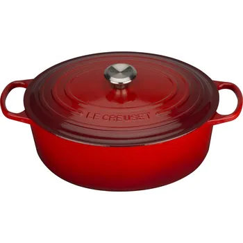Pánev Le Creuset, Pekáč Signature oválný 33 cm višňový - Formadore