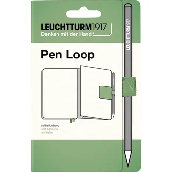 Diář Leuchtturm 1917, Samolepicí držák na pero Leuchtturm 1917, šalvějově zelený - Formadore