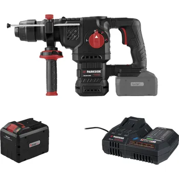 Pneumatické kladivo PARKSIDE PERFORMANCE® Aku kombinované kladivo PKHAP 2058 A1, Smart 12 Ah + příslušenství