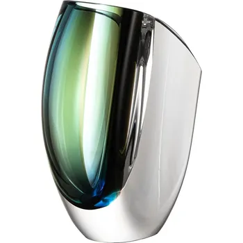 Váza Kosta Boda, Váza Mirage 21 cm světle modrá-hnědá - Formadore