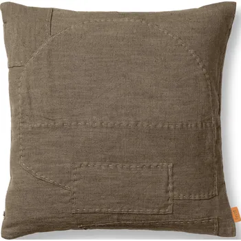 Povlečení Ferm Living, Povlak na polštář Darn 50 x 50 cm taupe - Formadore