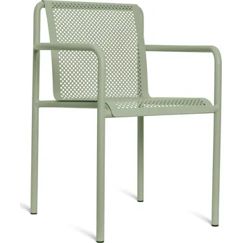 Ferm Living, Zahradní židle Dapple s područkami zelená - Formadore