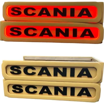 Ochranný autopotah Podsvícené základny sedadel Scania NTG béžové, červené podsvícení (odpružená/odpružená)