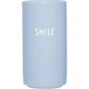 Váza Design Letters, Váza nebo svícen Favourite Smile světle modrá - Formadore