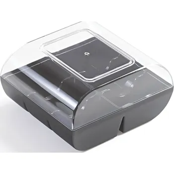 Dóza na potraviny Silikomart, Dóza na makronky nebo sušenky Macado 6 černá - Formadore