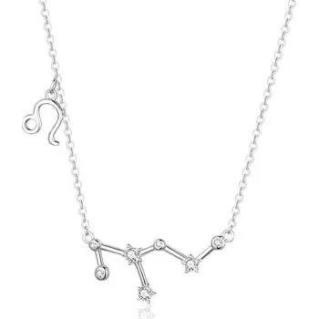 Náhrdelník Stříbrný náhrdelník (925) se souhvězdími a vaším znamením zvěrokruhu, třpytivý kubický zirkon.