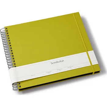 Fotoalbum Semikolon, Album na fotografie Uni Maxi Mucho, matcha zelený s černými listy - Formadore