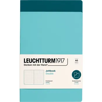 Diář Leuchtturm 1917, Tečkované zápisníky v měkké vazbě Jottbook A5, modré, 80 g/m², 2 ks - Formadore