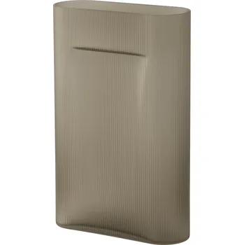 Váza Muuto, Váza Ridge skleněná 48,5 cm taupe - Formadore