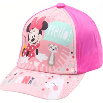 Kojenecká čepice Setino • Dětská kšiltovka Minnie Mouse - Hello! 48 Růžová