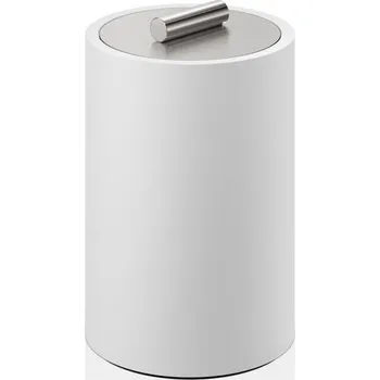 Úložný box Decor Walther, Koupelnová dóza Stone s víkem L ocel matná-bílá - Formadore