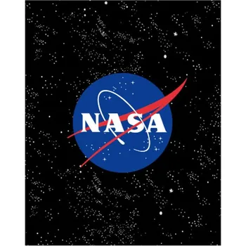 Dětské zboží E plus M • Fleecová deka NASA - motiv Černý vesmír - Nano Coral 220 gr./m2 - 120 x 150 cm