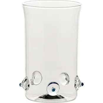 Sklenice Zafferano, Skleněný pohár Patèa vysoký 380 ml sytě modrý - Formadore