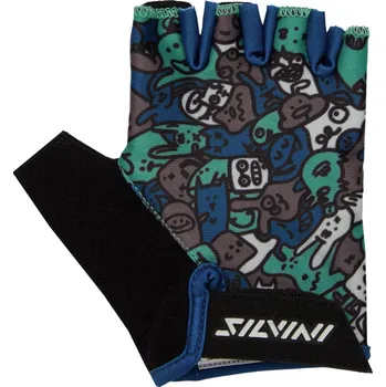 Cyklistické rukavice Dětské cyklo rukavice Silvini Locri modrá 9-10