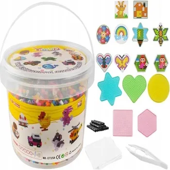 Dětské navlékací korálky 8480 Zažehlovací korálky sada 5000 ks box