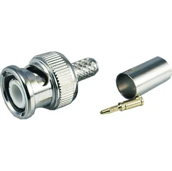 Elektrický konektor YIZN Jiangsu Tengyu Electronics co. BNC-010-T Konektor na koaxiální kabel RG58, zástrčka, vidlice; přímý; 50 Ohm