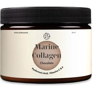 Kloubní výživa Jíme zdravě Hydrolyzovaný rybí kolagen s kyselinou hyaluronovou a vitamíny C a E – čokoláda 213 g