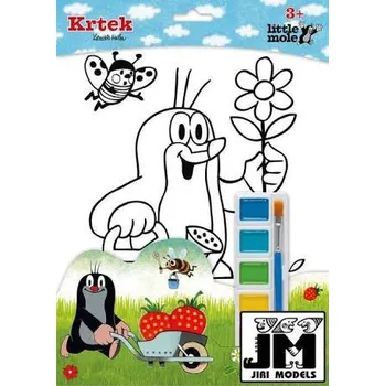 omalovánky 2077 Omalovánky s vodovkami A4 Krtek