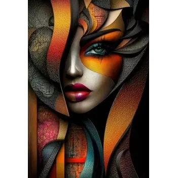Diamantové malování Diamantové malování/Huacan - Abstraktní dívka