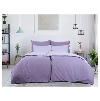 Povlečení B.E.S. - Petrovice, s.r.o. Povlečení BAVLNA Double face ZIP - Fialová/Levandule Rozměr: 140 x 200 + 70 x 90