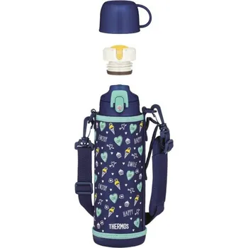 Termoska Thermos, Dětská termoska s 2 víčky v pouzdře Active, 1 l, fialová - Formadore