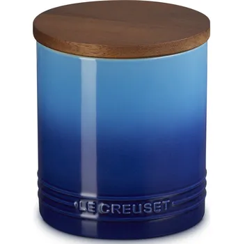 Nádobí Le Creuset, Dóza Le Creuset s dřevěným víkem, 1,1 l, hluboká modrá - Formadore