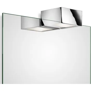 Nástěnné svítidlo Decor Walther, Světlo nad zrcadlo Box Clip On 10 cm chromové - Formadore