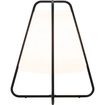 Lampička Zafferano, Stolní lampa Teepee bezdrátová, černá - Formadore